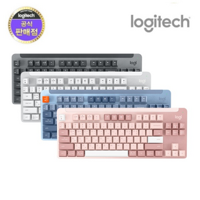 로지텍 SIGNATURE K855 무선 기계식 TKL 텐키리스 키보드, 0 (국내정품) 화이트, 로지텍 K855, 적축