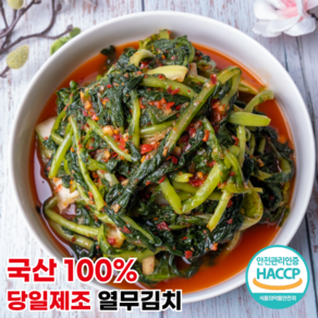 [행운김치] 100% 국산 당일제조 전라도 열무김치, 1개, 2kg