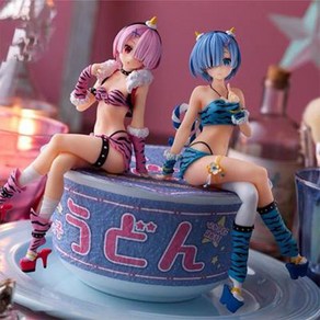 Anime Action Figure Rem Ram Girl Panther Sex Doll Rem PVC Collectible Model Christmas Toy