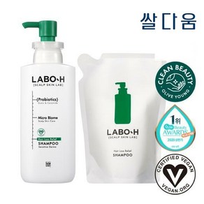 라보에이치 탈모증상완화 샴푸 두피강화 333ml + 리필 333ml, 1개