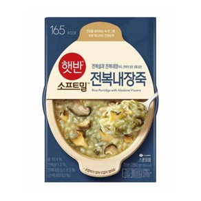 햇반 소프트밀 전복내장죽, 6개, 280g