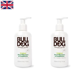 영국 Bulldog 불독 오리지널 2in1 비어드 샴푸 컨디셔너 200ml 2팩, 2개