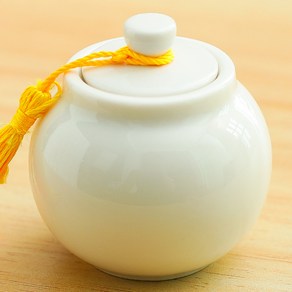 제이로이 복을 부르는 신발장 소금 단지 항아리 현관 재물운 금전운 풍수, 화이트