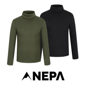 [백화점 매장판] 네파 NEPA 남성 기모 겨울 심플 베이직 폴라넥 폴라티셔츠 등산 아웃도어 데일리 패션 봄 가을 간절기 긴팔 모크넥