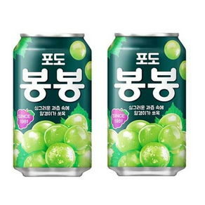 해태 포도 봉봉 340ml X 24캔 (1박스) 과즙 쥬스 음료수 캔음료