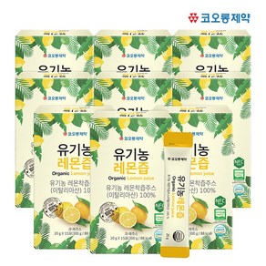 [코오롱제약] 유기농 레몬즙(이탈리아) 15포x9박스, 9개, 300g