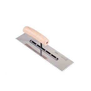 공구하자 타일 압착 고대 톱니 흙손, 길이 270 x홈깊이 4mm, 1개