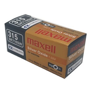 맥셀 MAXELL 시계배터리 315(SR716SW) - 10알 SILVER 배터리