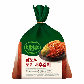 CJ 비비고 남도식 포기 배추김치 3.3kg (더풍부한맛 리뉴얼 제품), 1개