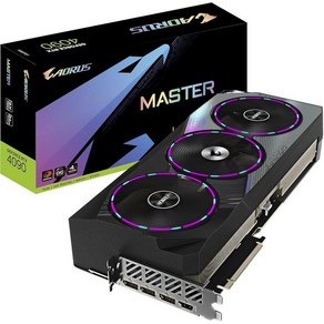 GIGABYTE GVN4090AORUS M24G AORUS 지포스 RTX 4090 마스터 24G 그래픽 카드 3배 윈드포스 팬 24GB 384비트 GDDR6X 비디오, Single_4090 AORUS MASTER