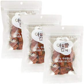 아침애 강아지 수제간식 3개세트 특가전, 3개, 단호박과 닭가슴살70g