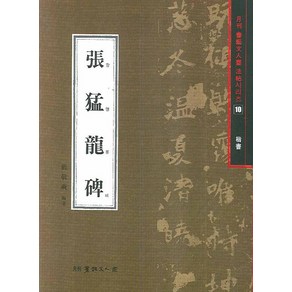 장맹룡비(해서), 서예문인화, 배경석 저