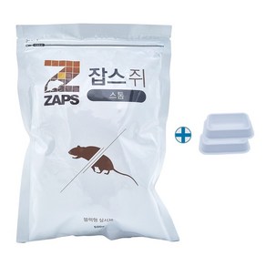 방역업체 쥐약 식당 전원주택 식품공장 쥐퇴치 살세제 스톰 500g + 쥐 약 그릇 2개, 1개