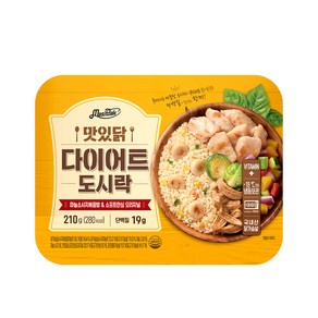 [랭킹닭컴] 맛있닭 NEW 다이어트 도시락 마늘소시지 볶음밥 & 소프트안심 오리지널, 1개, 210g