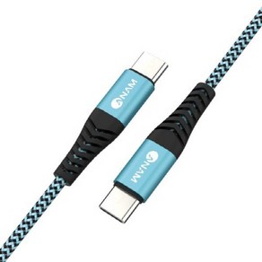 아남 C to C 메탈 패브릭 케이블1.2M 아남 AN-DC104, 1개