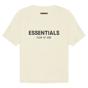 [국내배송][정품]피어오브갓 에센셜 21SS 백로고 크림 반팔 티셔츠 Fea of God Essentials FOG 피어 오브 갓 피오갓