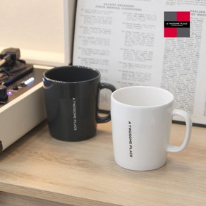 투썸 NEW 머그 350ml 2종 (택1), 화이트, 1개