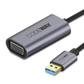 코드웨이 USB 3.0 to VGA 컨버터, USB 3.0 to VGA RGB 변환 컨버터