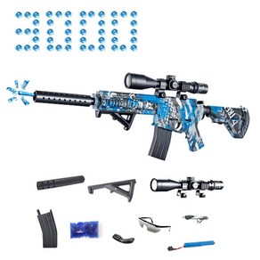 강력 차량용 무선 충전식 청소기 공기 에어건 gel blaste gun snipe ifle toy gun obeez gun electic wate gun toys, 1-물총, 1개