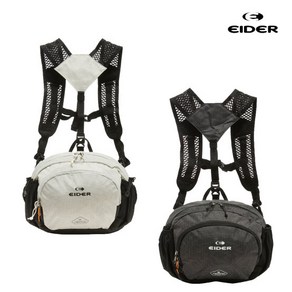 [백화점 매장판] 아이더 EIDER 메소 숄더힙색 힙색 아웃도어 액티브 경량등산가방 등산가방 등산힙색, 아이스 블랙