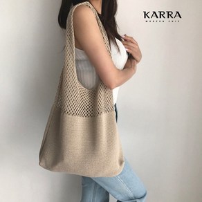 KARRA 하프펀칭니트숄더백