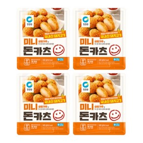 청정원 미니 돈카츠, 340g, 4개