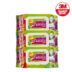 3M 스카치브라이트 물걸레 청소포 더블액션 표준형 20+4매