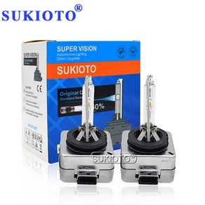 SUKIOTO 24V 제논 D1S 6000K HID 제논 전구 5000K D1S 35W 24V HID 헤드라이트 램프 4300K 55W D1S 8000K 교체 전구, 2PCS 6000K, 24V 35W D1S, 2개