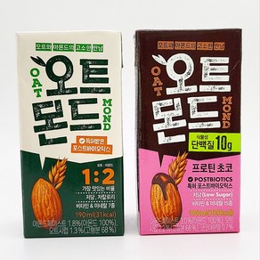 롯데칠성 오트몬드 오리지널 190ml 12개 + 오트몬트 프로틴초코 190ml 12개