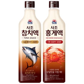 사조해표 참치액 900ml+홍게액 900ml 기획, 1세트