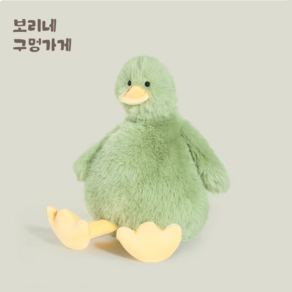 보리네구멍가게 뚱-오리 애착 인형, 1개, 연두, 20cm