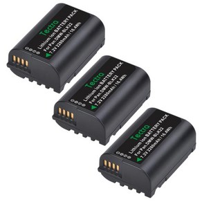 파나소닉 호환 루믹스 GH5 II DC-S5 리튬 이온 DMW-BLK22 배터리 2280mAh, 03 3 Batteies, 3개