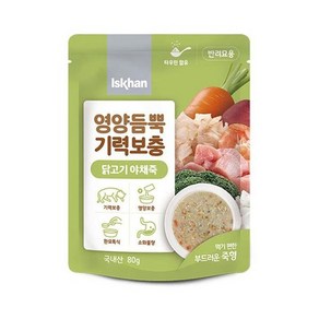 캣 닭고기야채죽, 1개, 80g