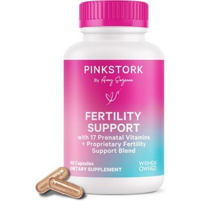 Pink Stork Fertility Supplements for Women - Prenatal Vitamins with Conception Support Ovulation & H