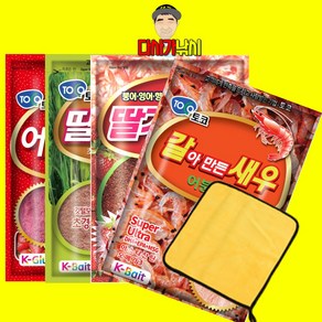 다사가 딸바보2 4종세트 민물 붕어 낚시 떡밥, 1세트, 1.42kg