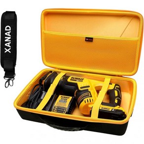 183524 디월트용 XANAD 하드케이스 20V MAX XR 왕복톱 DCS367B / DCS387B Max 회전망치드릴 DCH13, 1개
