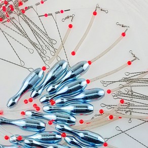 국내산 2단 원투채비 묶음추 원투봉돌/채비/선상낚시/배낚시/우럭/도다리, 1개