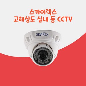 CCTV카메라 스카이렉스 SKYN-202DI 고화질 실내 적외선 돔카메라 감시카메라, 1개