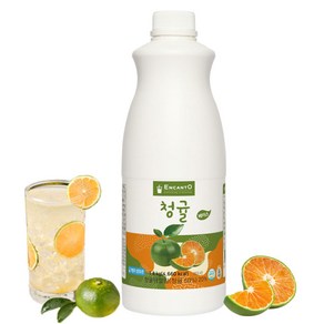 [엔칸토] 청귤 음료베이스 카페음료 에이드 농축액, 1개, 1.8L