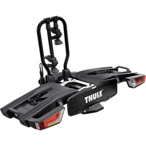 툴레 Thule EasyFold XT 트레일러 히치 2 자동차용 자전거 캐리어, 3대용 실버, 1개