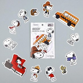 스누피 데코스티커 하양 (MANY FACES OF SNOOPY)