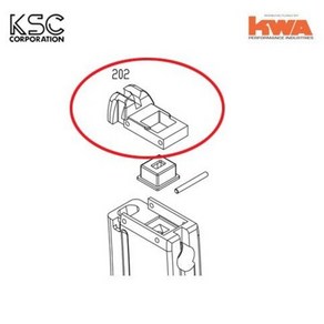 KSC(KWA) MP7A1 GBB (Pat no.202) 비비립 가스루트X, 1개