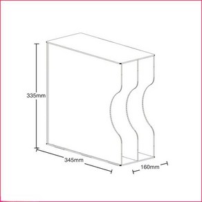 레코드판 아크릴 보관함 투명 디스크랙 바이닐선반, 2칸