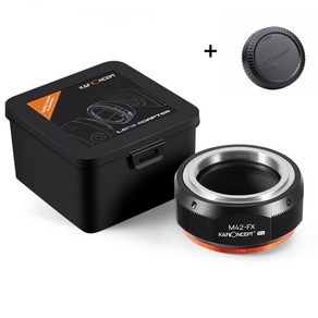 KnF M42-FX PRO 렌즈 어댑터 M42 마운트 렌즈-후지 X 바디 _ 무반사코팅 (뒤캡옵션) M42 Lens to Fuji X adapte (FX cap option), M42-FX + 뒤캡, 1개