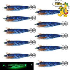 [아엠피싱] 업그레이드 야광수평에기 10PCS/SUTTE EGI 100 주꾸미 갑오징어