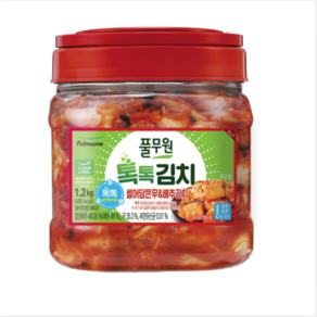 [풀무원] 톡톡 무&배추김치 PET, 1.2kg × 1개, 1.2kg, 1개