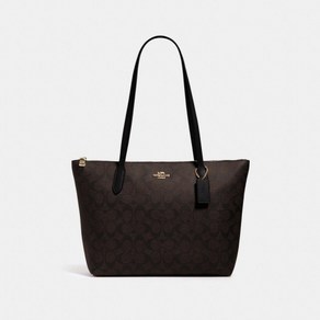 코치 Coach 지퍼 탑 토트백 시그니처패턴Zip Top Tote In Signatue Canvas(A4455-003)