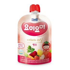 매일유업 요미요미 야채와과일 빨강 100ml, 12개