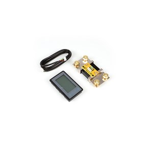 메이크파츠 TF03K 배터리 적산계 500A(아크릴커버/3M) - DIY 파워뱅크 배터리용량 체크 전류계 전압계 [D54-4], 블랙, 1개