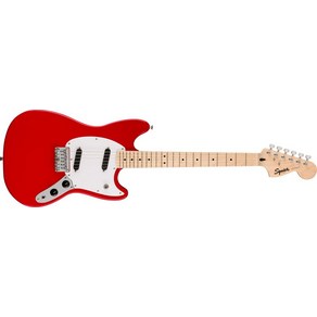 Squier by Fender 스크와이어 일렉트릭 기타 Squier Sonic ® Mustang ™ Maple Fingerboard White Pickguard Torino Red 소프트